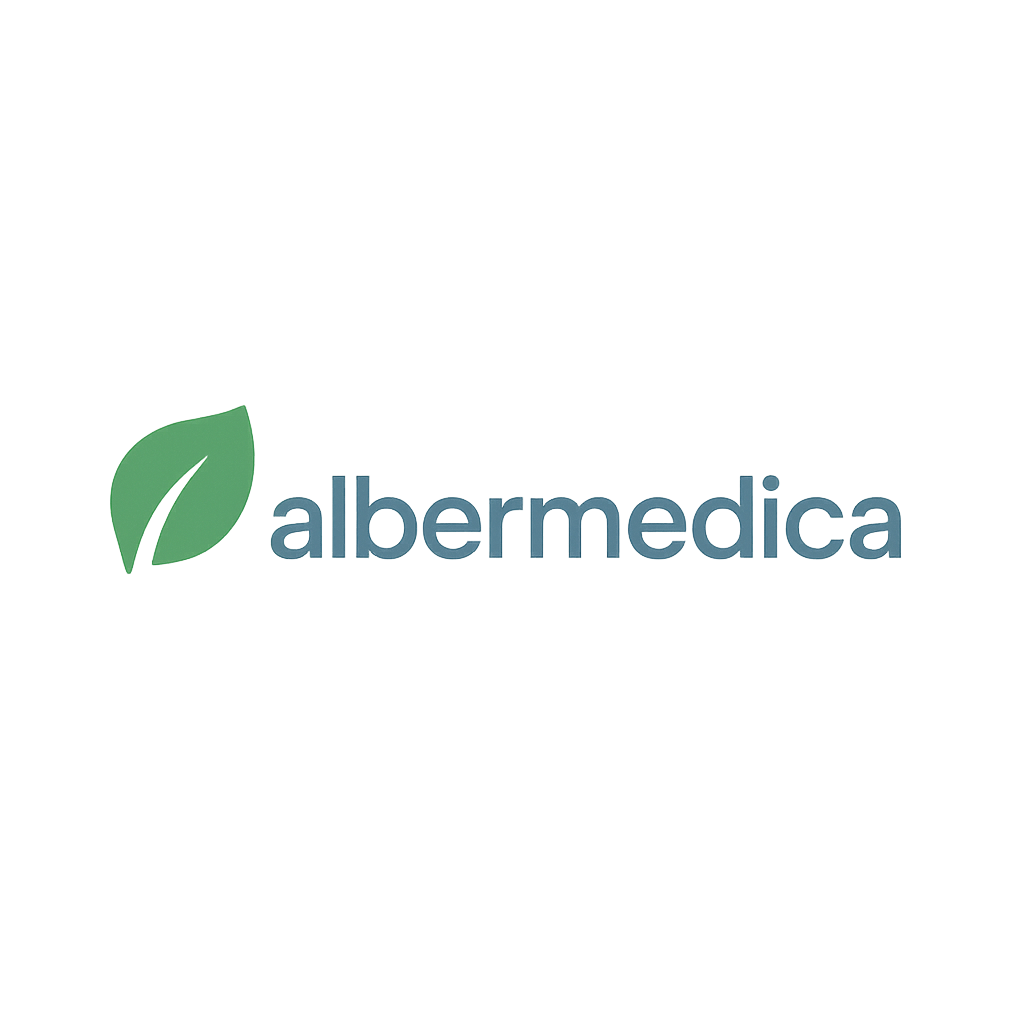 Albermedica logotyp