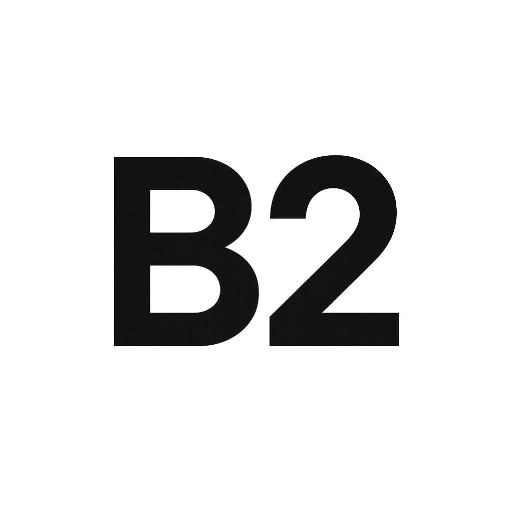 B2 logotyp