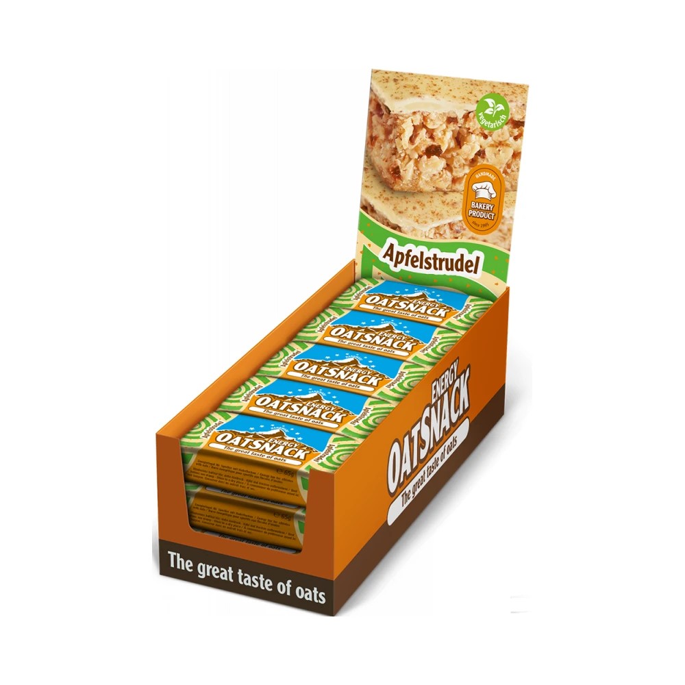 Energy Oatsnack - OatSnack havrebar - Yoghurt och jordgubb, 15 &times; 65 g