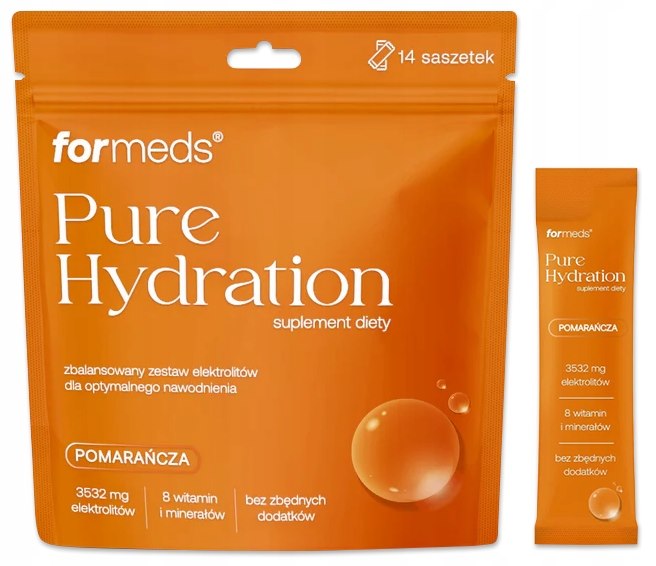 FORMEDS - Pure Hydration - Apelsin, 14 portionspåsar