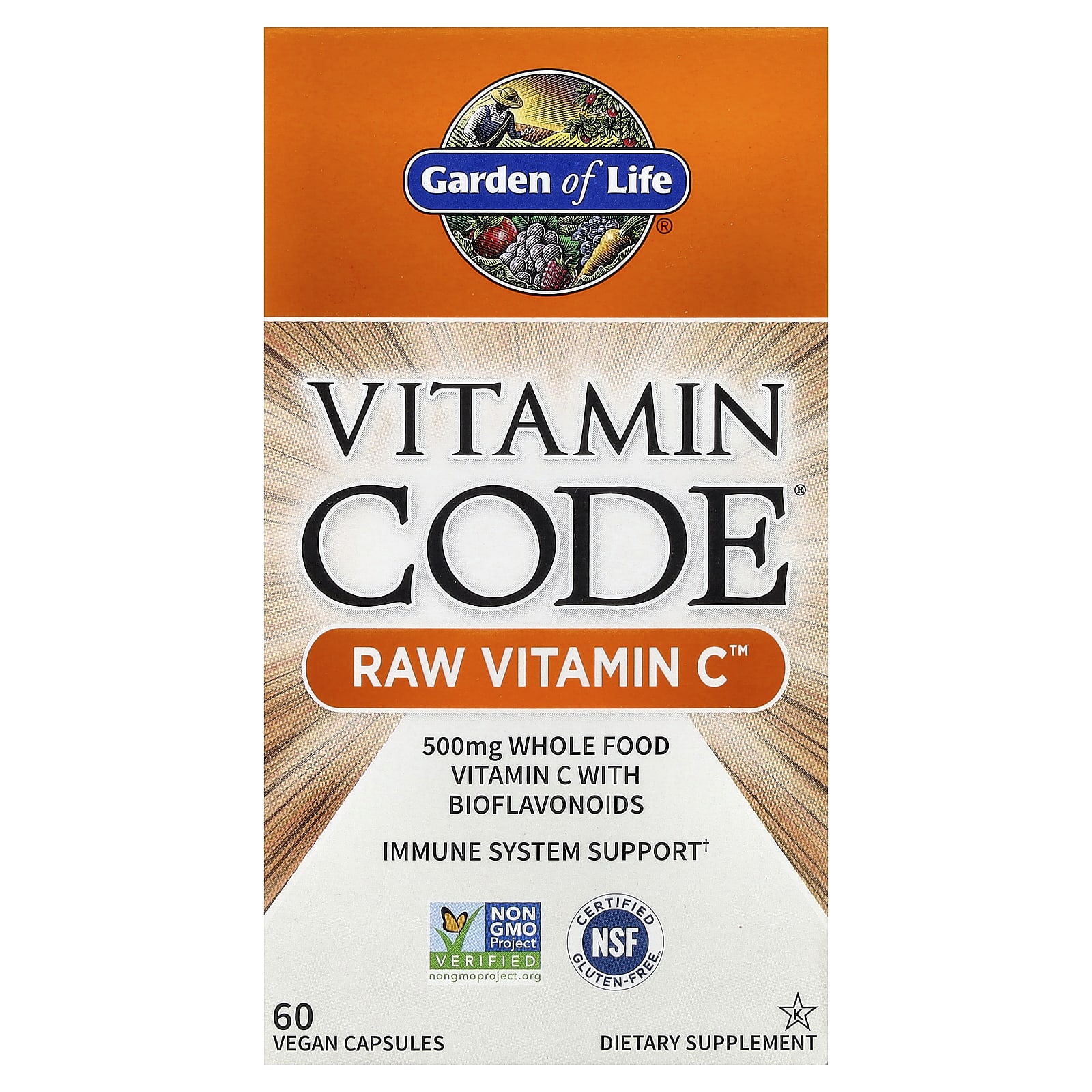 Garden Of Life - Raw Vitamin C - 60 Vcaps