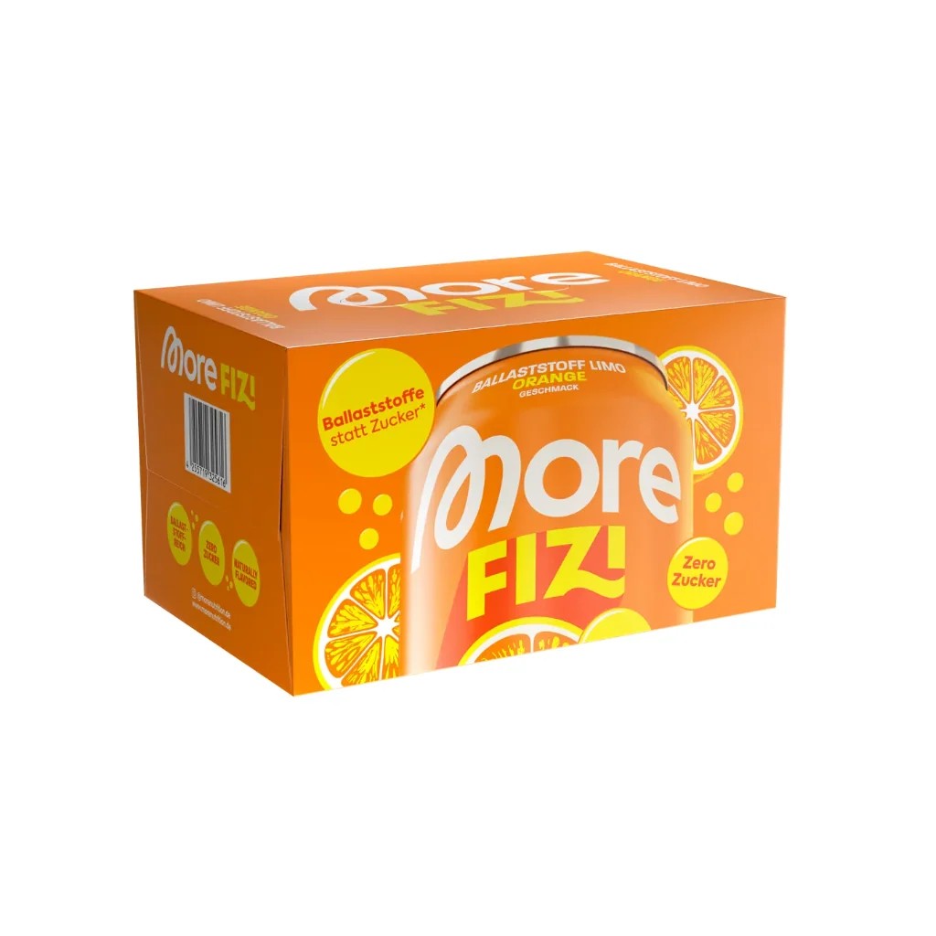 MORE NUTRITION - FIZI elektrolytdryck - Vit persika, 12 × 330 ml