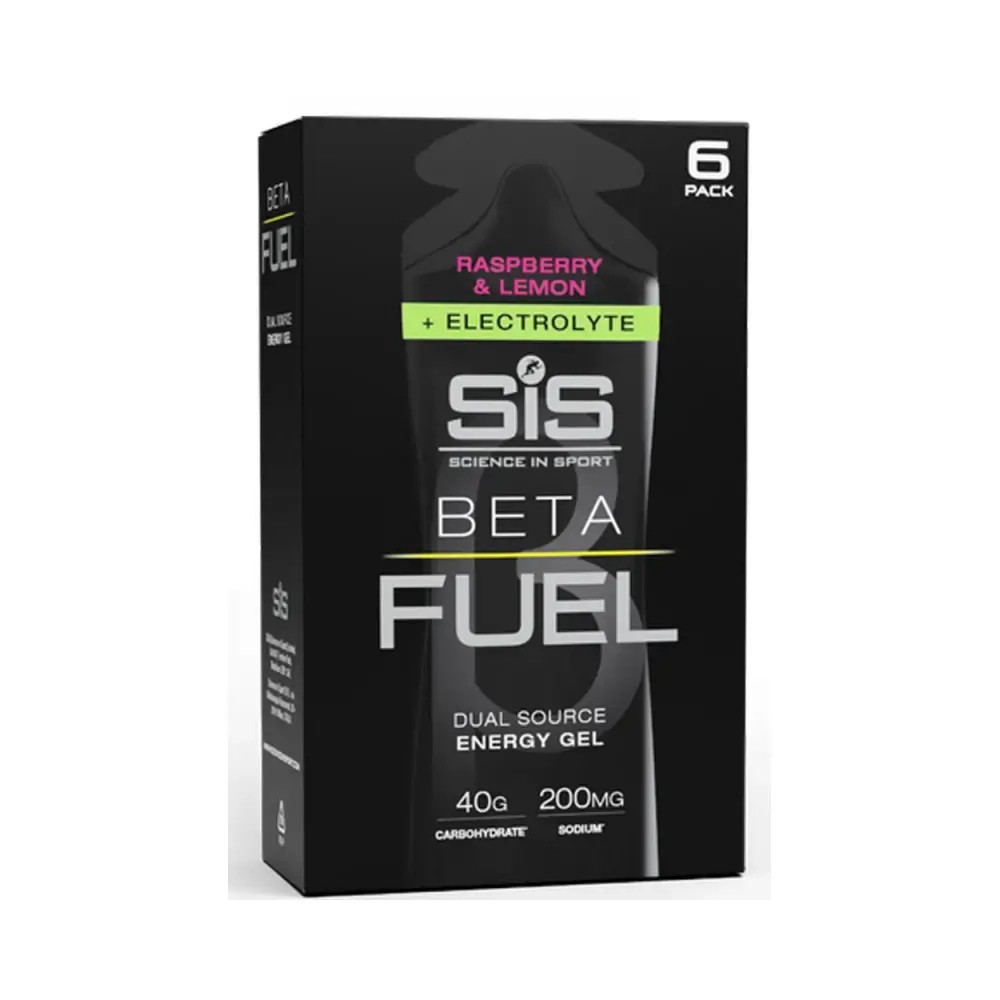 Science In Sport - Beta Fuel gel med elektrolyter - Citron och lime, 6 &times; 60 ml