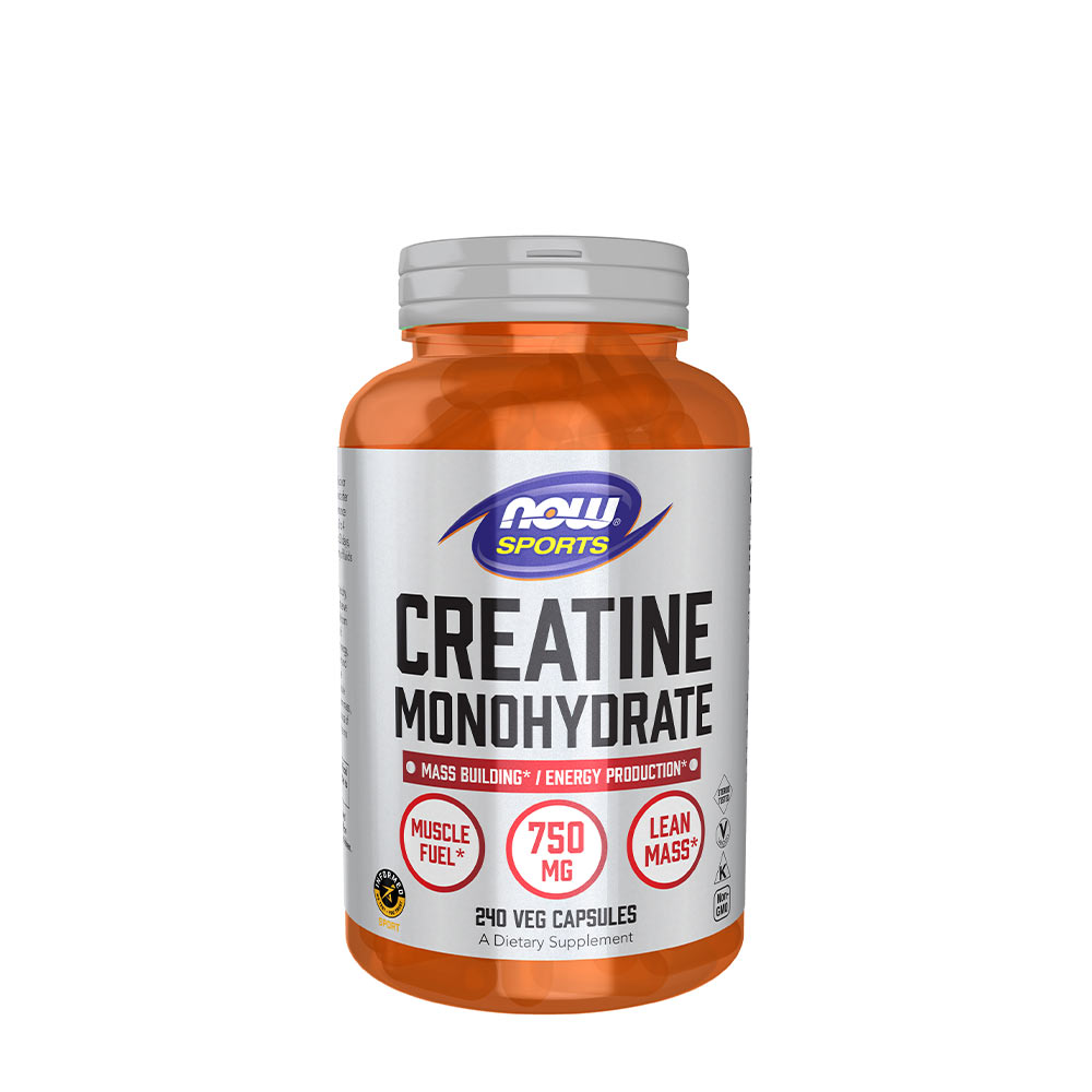 Now Foods Kreatinmonohydrat 750 mg 240 vegetabiliska kapslar