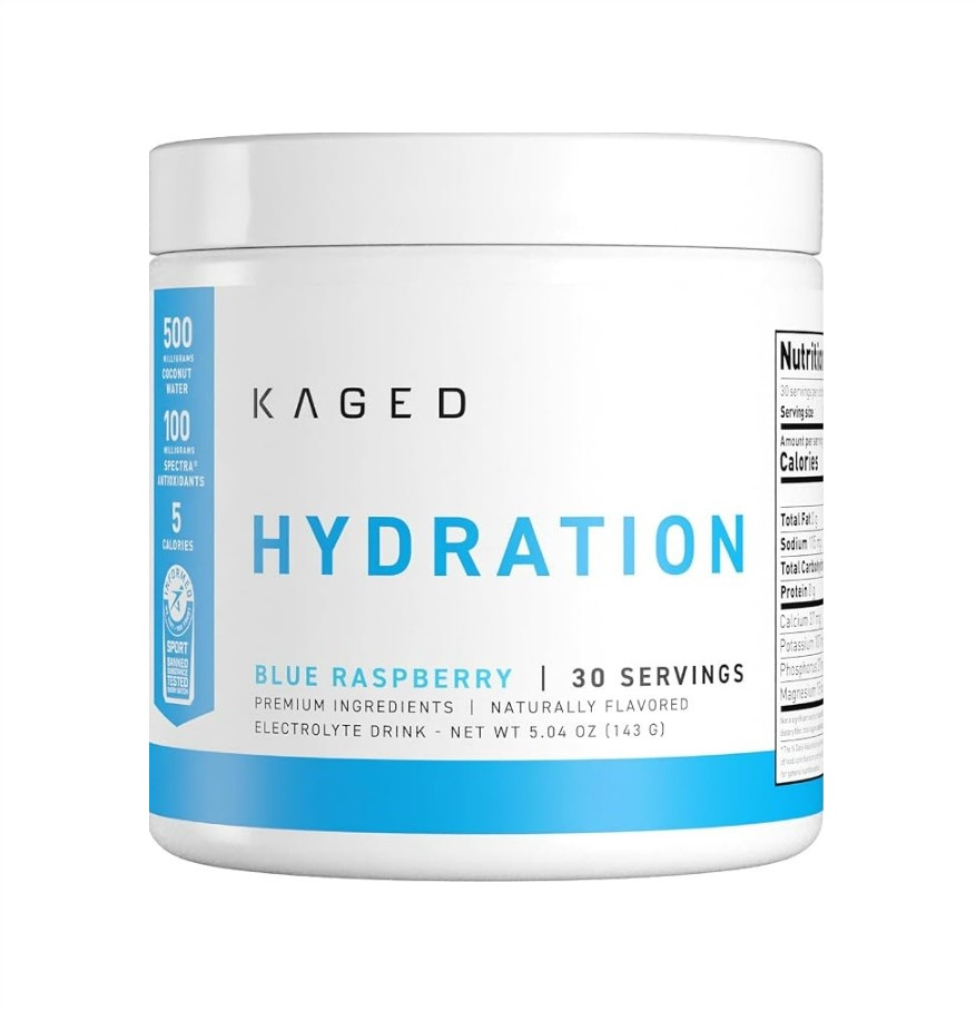 Kaged Muscle - Elektrolytpulver - Röda hallon, 156 g