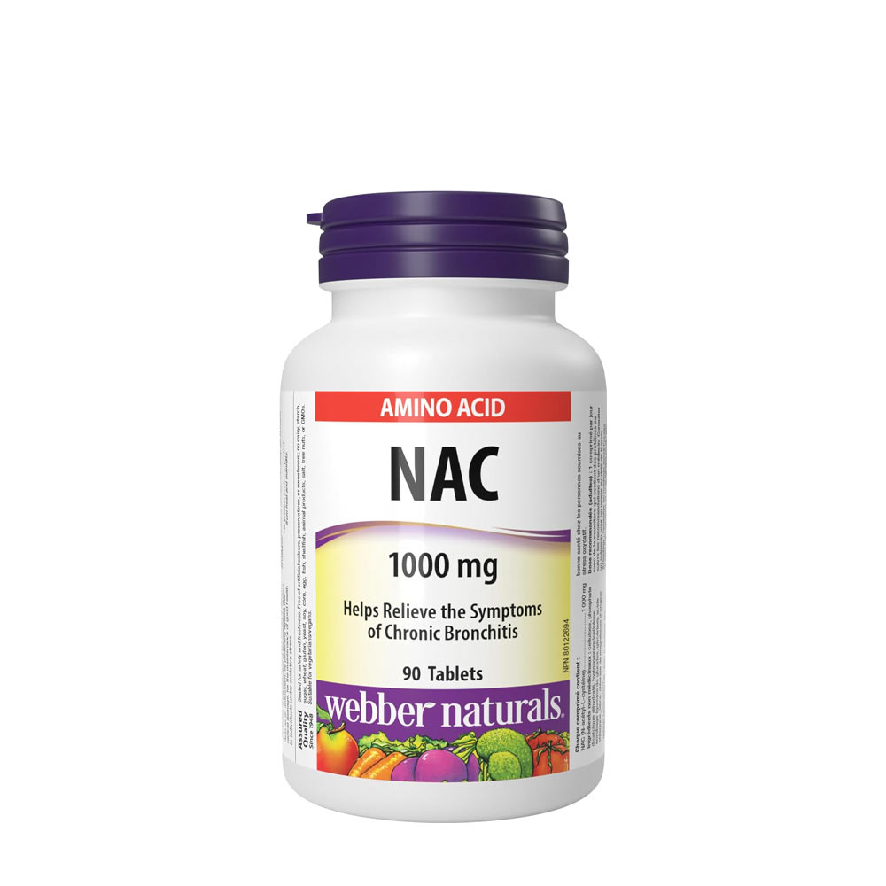 Webber Naturals NAC 1000 mg - 90 Tablets