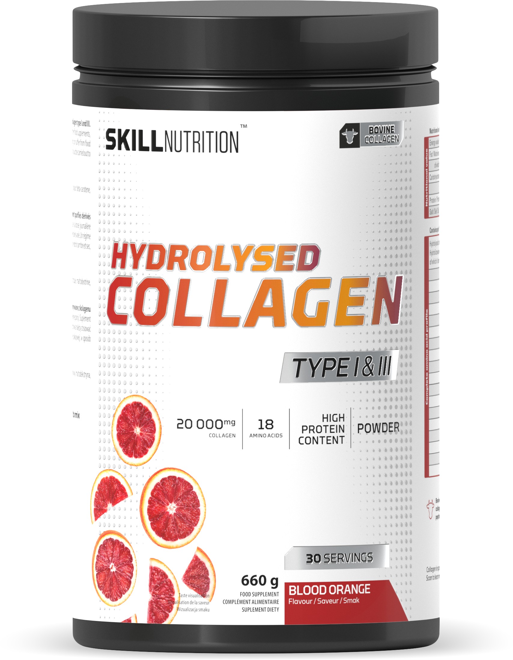 Skill Nutrition Hydrolyserat kollagen typ I och III