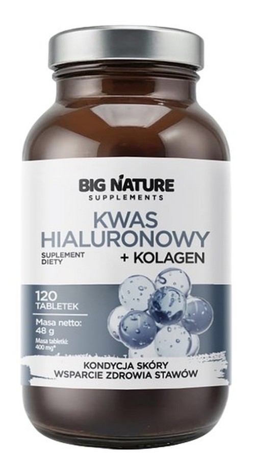 Big Nature - Hyaluronic Acid + Collagen - 120 Tabs