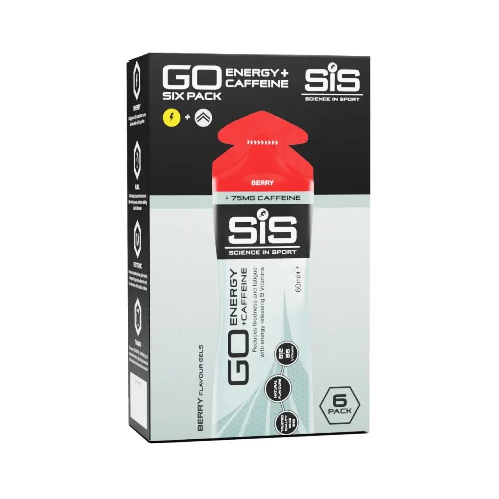Science In Sport - GO gel med koffein - Cola, 6 &times; 60 ml