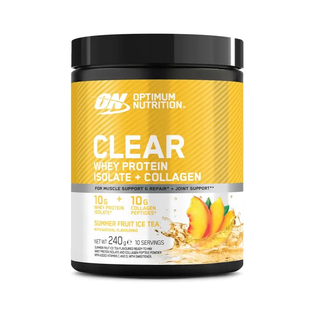 Optimum Nutrition Clear vassleproteinisolat med kollagen
