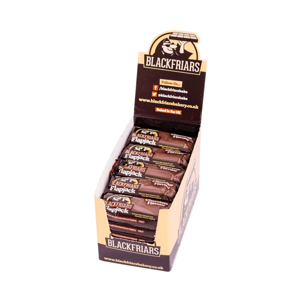 Blackfriars - Flapjack - Choklad, 25 &times; 110 g