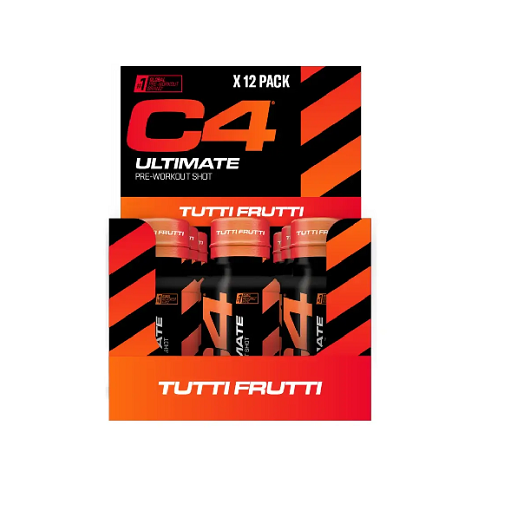 Cellucor - C4 Ultimate Pre-Workout Shot, Tutti Frutti - 12 x 60ml