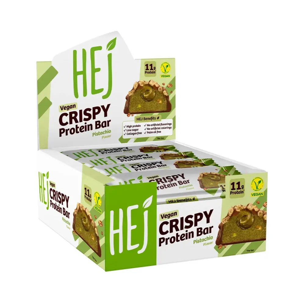 Hej Natural Crispy vegansk proteinbar