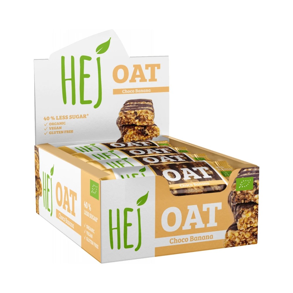 HEJ Natural - Ekologisk havrebar - Choklad och hasseln&ouml;t