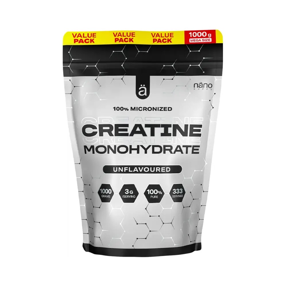 Nanosupps 100 % mikroniserat kreatinmonohydrat