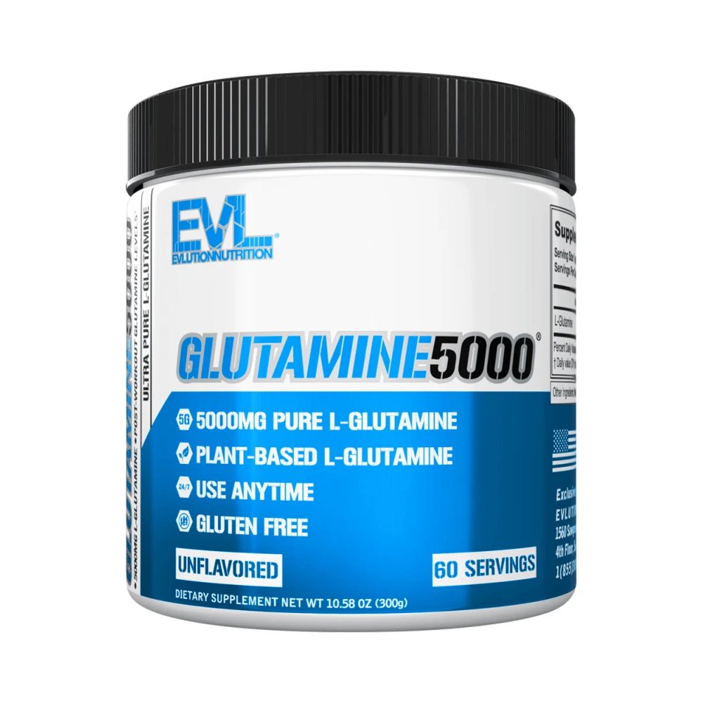 EVLution Nutrition - Glutamine 5000 - Unflavoured - 10.58 oz